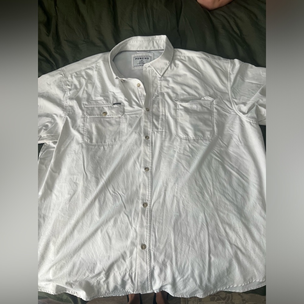 White Poncho Size XXL *some piling